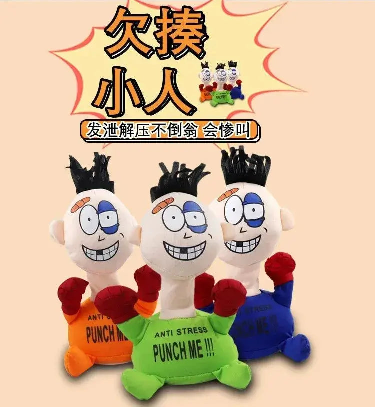 Punch Me Stress Relief Plush Toy collection in vibrant colors, ideal for stress relief during parties and special occasions.