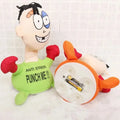 Punch Me Stress Relief Plush Toy in green and orange, ideal for stress relief at parties, events, and holidays.